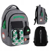 Plecaki szkolne i tornistry - PLECAK SZKOLNY MŁODZIEŻOWY RICK AND MORTY SZARY KITE - miniaturka - grafika 1