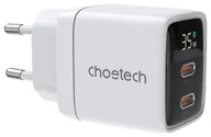 Ładowarki do telefonów - Choetech PD6051 2x USB-C biała - miniaturka - grafika 1
