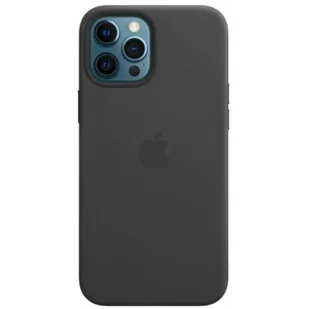 APPLE Portfel Leather Case do iPhone 12 Pro Max Czarny MHKM3ZM/A - Etui i futerały do telefonów - miniaturka - grafika 1
