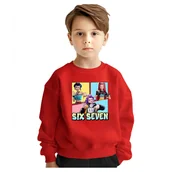 Bluzy dla dziewczynek - BLUZA DZIECIĘCA 67 SIX SEVEN VIRAL HUNTRIX 122-128 DLA CHŁOPCA DZIEWCZYNKI - miniaturka - grafika 1
