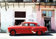 Fototapety - Nice Wall Havana Cuba - cadillac - fototapeta 366x254 cm FXL0710 - miniaturka - grafika 1