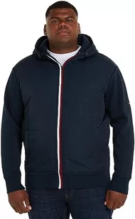 Tommy Hilfiger Męska bluza z kapturem BT-Clean Mix Media ZT - B zamek błyskawiczny, pustynne niebo, 3XL, Pustynne niebo - Bluzy męskie - miniaturka - grafika 1