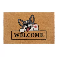 Wycieraczki - Wycieraczka z włókna kokosowego 75x45 cm Welcome & Dog – Hanse Home - miniaturka - grafika 1