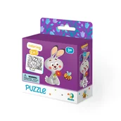 Puzzle - DOBRA FIRMA Puzzle + Kolorowanka Zajączek 300121 - miniaturka - grafika 1