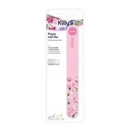 Akcesoria do paznokci - KillyS Floralove pilnik różowy prosty 180/240 - miniaturka - grafika 1