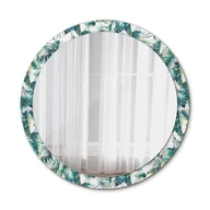 Lustra - Nowoczesne Lustro Okrągłe Czarno-białe pióra 100cm - miniaturka - grafika 1