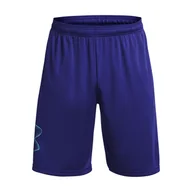 Spodenki męskie - Męskie Spodenki UNDER ARMOUR UA TECH GRAPHIC SHORT 1306443-468 – Granatowy - miniaturka - grafika 1