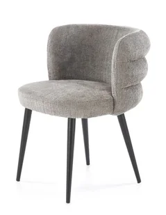 Nowoczesne szare krzesło z metalowymi nogami C2-S89 - Krzesła - miniaturka - grafika 1