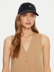 Tommy Hilfiger Czapka z daszkiem AW0AW16843 Granatowy - Czapki damskie - miniaturka - grafika 1