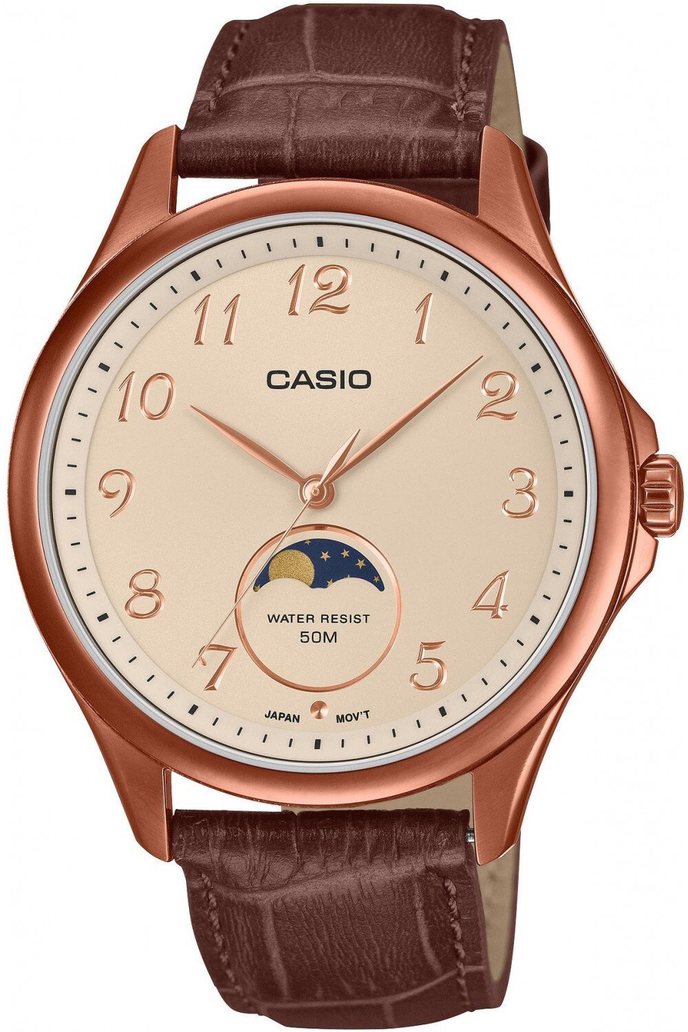 Zegarek męski Casio MTP-M110RL-5AVER brązowy