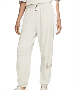 Damskie Spodnie Nike Oversized Fit Swoosh High Rise DM6205-030 M - Spodnie sportowe damskie - miniaturka - grafika 1
