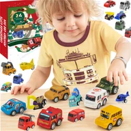 Ozdoby bożonarodzeniowe - Samochodziki Z Napędem Dla Dziecka 24szt Kalendarz Adwentowy Adwent - miniaturka - grafika 1