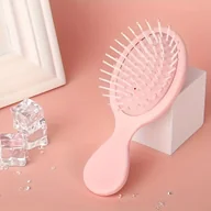 Szczotki i grzebienie do włosów - TEMU 1 Mini Szczotka do Włosów Podróżna z Poduszką Powietrzną i Masażerem Skóry Głowy - Ergonomiczny Kompaktowy Design, Rękojeść ABS Plastikowa - miniaturka - grafika 1
