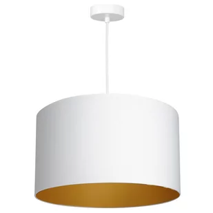 Luminex Arden 3447 Lampa wisząca zwis 1x60W E27 biały/złoty - Lampy sufitowe - miniaturka - grafika 1