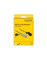 Części i akcesoria do laptopów - DeLOCK USB tie microphone - 66638 - miniaturka - grafika 1