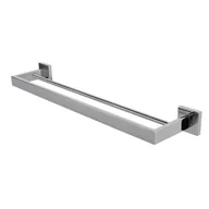 Wieszaki łazienkowe - Wieszak na ręczniki łazienkowe, ścienny, mocowany na śruby, podwójny drążek na ręczniki (srebrny, 40 cm) - miniaturka - grafika 1