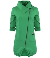 Bluzy damskie - Cienka długa bluza ze skośnym suwakiem i kominem BEATA - Empik - miniaturka - grafika 1