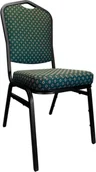 Fotele i krzesła biurowe - Krzesło Vega bankietowe konferencyjne stelaż czarny Sparta Zieleń - miniaturka - grafika 1