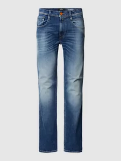 Spodnie męskie - Jeansy o kroju slim fit z 5 kieszeniami model ‘Anbass’ - grafika 1