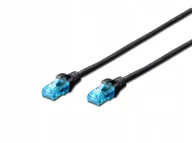 Kable miedziane - Digitus CAT 5e U-UTP patch cable PVC AWG 26/7 length 25m color black DK-1512-250/BL - miniaturka - grafika 1