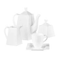 Kubki - Komplet do kawy i herbaty SOLE, 17 elementów, porcelanowy - miniaturka - grafika 1