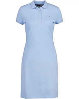 Sukienki - GANT Oryginalna sukienka polo Piqué, niebieski (waterfall blue), M - grafika 1