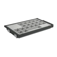 Meble modułowe i akcesoria - Szuflada z organizatorem do korpusu 90 cm antracyt Elite GTV - miniaturka - grafika 1