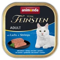 Mokra karma dla kotów - animonda Vom Feinsten Adult Łosoś i krewetki 128x100 g - miniaturka - grafika 1