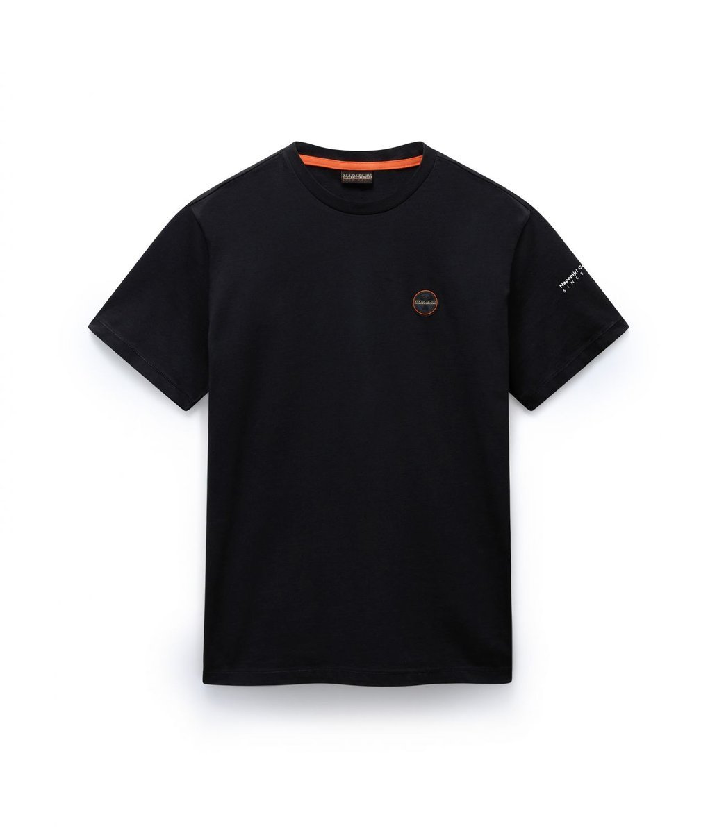 t-shirt uomo napapijri s-badge np0a4i3n 0411 black