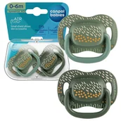 Smoczki uspokajające - Canpol Babies Silikonowy Smoczek Symetryczny 0-6 m Mountains 2-pack - miniaturka - grafika 1