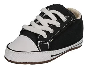 Converse Chuck Taylor All Star Cribster Mid czarne tekstylne buty dziecięce miękkie, Black Natural Ivory White, 19 EU - Buty dla dziewczynek - miniaturka - grafika 1