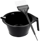 Pozostałe akcesoria fryzjerskie - Activ - zestaw do farbowania włosów pędzelek ze szpikulcem i miseczka do farb - miniaturka - grafika 1