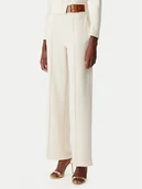 Spodnie damskie - Rinascimento Spodnie materiałowe CFC0122936003 Beżowy Regular Fit - miniaturka - grafika 1