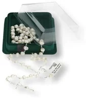 Różańce - Różaniec srebrny AG, próba 925, kamień PERŁA SŁODKOWODNA - miniaturka - grafika 1