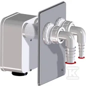 Syfony - HL Komplet przyłączeniowy podwójny dla podłączenia dwóch urządzeń, pasujący do korpusu syfonu HL4000.0 - miniaturka - grafika 1