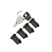 Akcesoria do bagażników dachowych - Zestaw zamków Atera Strada / Genio 4 identical locks + 2 keys - miniaturka - grafika 1