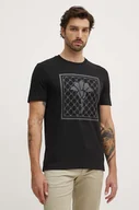 Koszulki męskie - Joop! t-shirt bawełniany męski kolor czarny z nadrukiem 30042365 - miniaturka - grafika 1