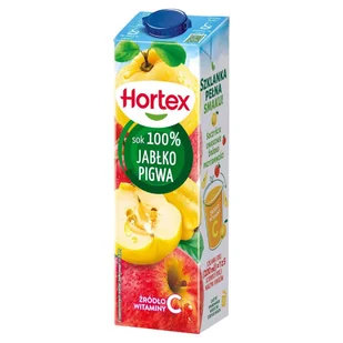 Hortex Sok 100 % jabłko pigwa 1 l - Soki i napoje niegazowane - miniaturka - grafika 1