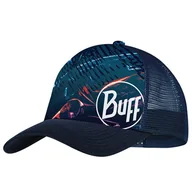 Czapki i chusty sportowe męskie - Czapka z daszkiem Buff Trucker Cap Xcross Multi 125579.555.30.00 - granatowa - miniaturka - grafika 1