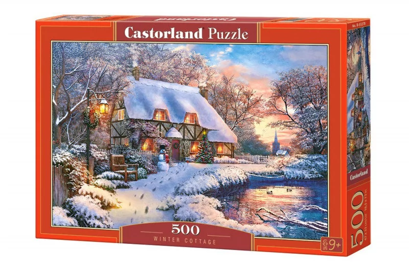 Castorland Puzzle 500 elementów. Zimowa wioska