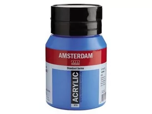 Talens Amsterdam, farba akrylowa, 500 ml, Cyjan podstawowy - Przybory szkolne - miniaturka - grafika 2