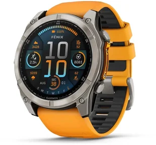 Garmin Fenix 8 Amoled 51mm 010-02905-11 Pomarańczowy - Smartwatch - miniaturka - grafika 1