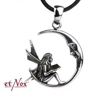Wisior Elf In Moon, Srebro 925 - Wisiorki - miniaturka - grafika 1