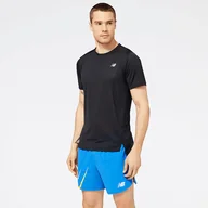 Koszulki męskie - Koszulka męska New Balance MT23222BK  czarna - miniaturka - grafika 1