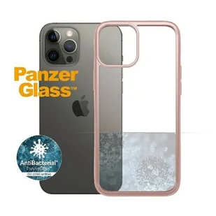 PanzerGlass Obudowa dla telefonów komórkowych ClearCase Antibacterial na Apple iPhone 12 Pro Max 0275) Różowy - Etui i futerały do telefonów - miniaturka - grafika 1