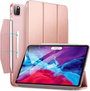 ETUI DO APPLE IPAD PRO 12.9  RÓŻOWY EKO SKÓRA CASE NA TABLET ZAMYKANY - Etui do tabletów - miniaturka - grafika 1