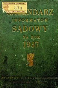 Kalendarz informator sądowy na rok 1967 r. - Kalendarze - miniaturka - grafika 1