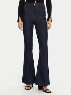 Guess Jeansy W5GA1Q D5B43 Granatowy Regular Fit - Spodnie damskie - miniaturka - grafika 1