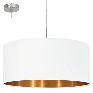 Eglo Lampa wisząca z abażurem Pasteri 1x60W E27 fi53 biały/miedź 95045 + żarówka LED za 1 zł GRATIS! > RABATUJEMY do 20% KAŻDE zamówienie ! - Lampy sufitowe Eglo Lampa wisząca z abażurem Pasteri 1x60W E27 fi53 biały/miedź 95045 + żarówka LED za 1 zł GRATIS! > RABATUJEMY do 20% KAŻDE zamówienie ! - Lampy sufitowe - miniaturka - grafika 1