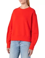Bluzy damskie - United Colors of Benetton Damska koszulka G/C M/L 3j68d101w bluza z kapturem, czerwona 35d, S - miniaturka - grafika 1